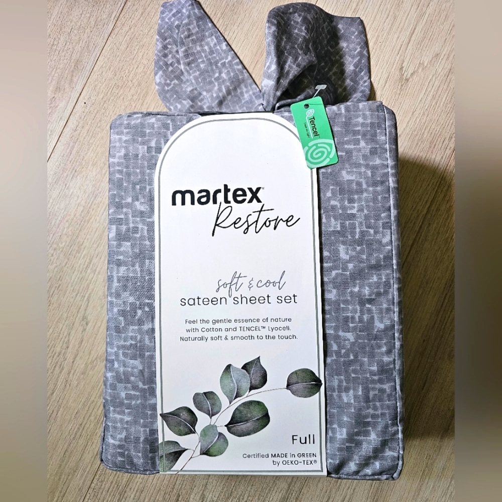 Martex Restore Soft & Cool Sateen Sheet Set - Full